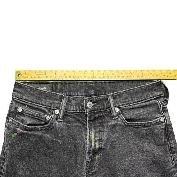 Abercrombie and Fitch Athletic Skinny Stretch Black Jeans Womens 30x30 Y2K - Picture 9 of 12